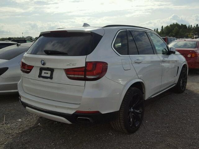 5UXKR6C54E0C03779 - 2014 BMW X5 XDRIVE5 WHITE photo 4