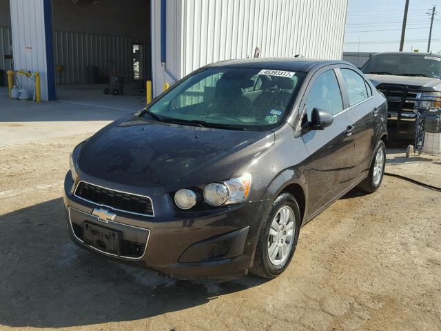 1G1JC5SH1F4152682 - 2015 CHEVROLET SONIC LT BLACK photo 2