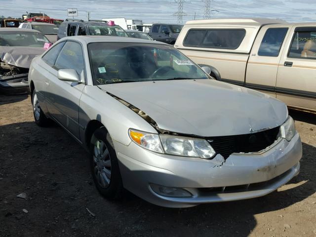 2T1CE22P42C014514 - 2002 TOYOTA CAMRY SOLA SILVER photo 1