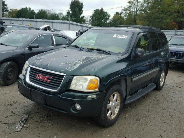 1GKDT13S322519695 - 2002 GMC ENVOY GREEN photo 2