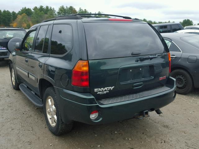 1GKDT13S322519695 - 2002 GMC ENVOY GREEN photo 3