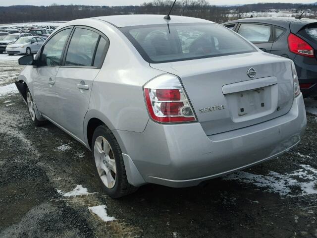 3N1AB61E18L724700 - 2008 NISSAN SENTRA 2.0 SILVER photo 3