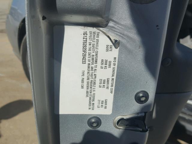 1G1ZT62825F284233 - 2005 CHEVROLET MALIBU MAX 灰色 照片 10