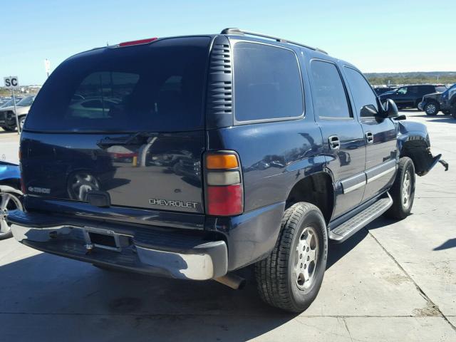 1GNEC13V74J256508 - 2004 CHEVROLET TAHOE C150 BLUE photo 4