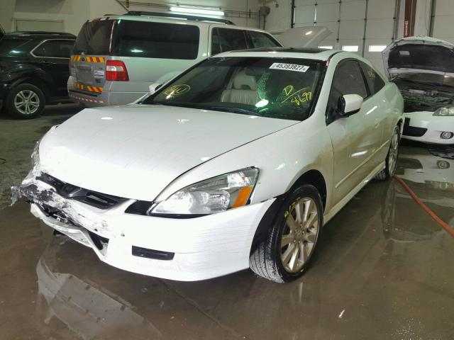 1HGCM82606A008699 - 2006 HONDA ACCORD EX WHITE photo 2