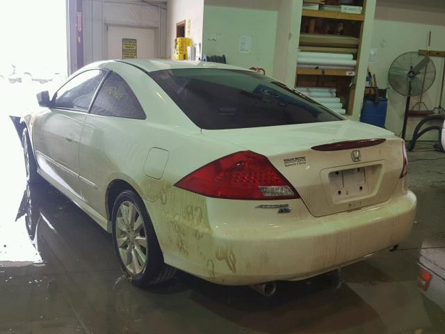 1HGCM82606A008699 - 2006 HONDA ACCORD EX WHITE photo 3