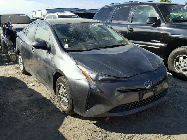 JTDKBRFU4H3030582 - 2017 TOYOTA PRIUS GRAY photo 1