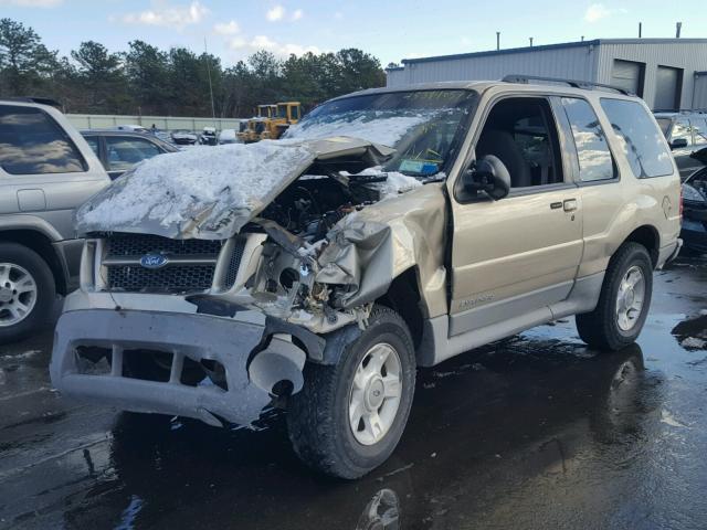 1FMYU70E42UB70106 - 2002 FORD EXPLORER S BEIGE photo 2