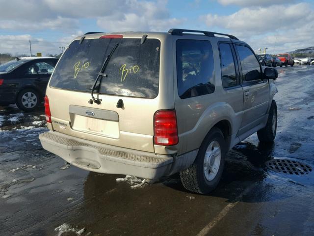 1FMYU70E42UB70106 - 2002 FORD EXPLORER S BEIGE photo 4