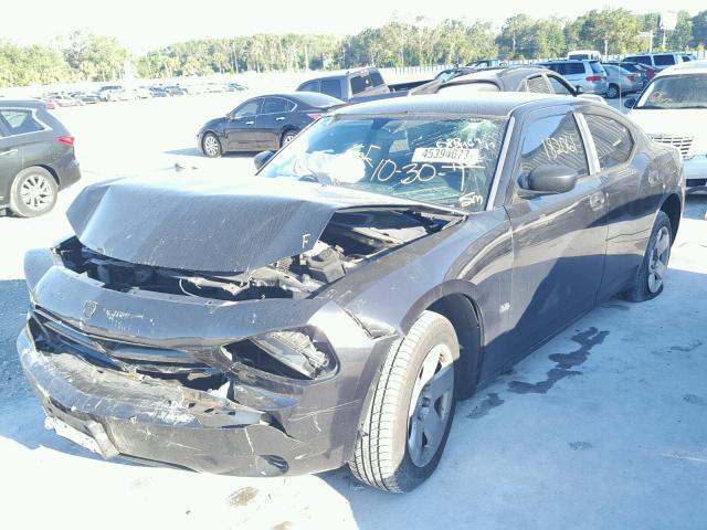 2B3KA43G08H197279 - 2008 DODGE CHARGER BLACK photo 2