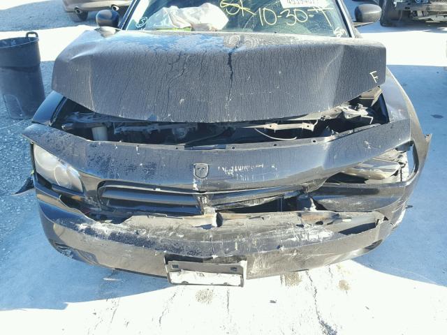 2B3KA43G08H197279 - 2008 DODGE CHARGER BLACK photo 7