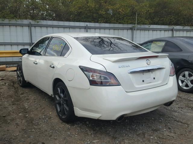 1N4AA5AP5EC497682 - 2014 NISSAN MAXIMA S WHITE photo 3