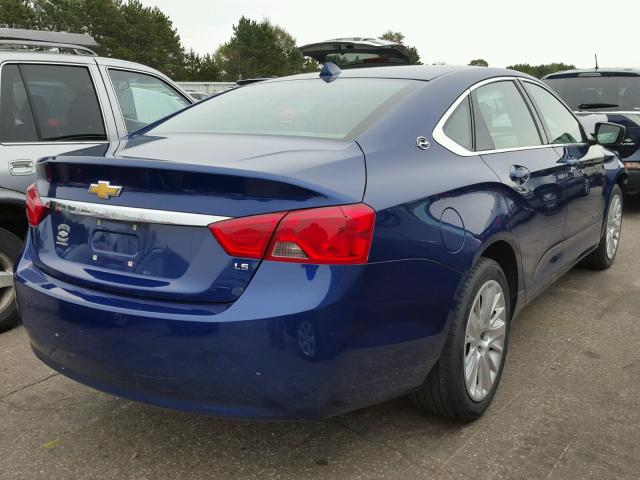1G11Y5SL9EU137030 - 2014 CHEVROLET IMPALA 蓝色 照片 4