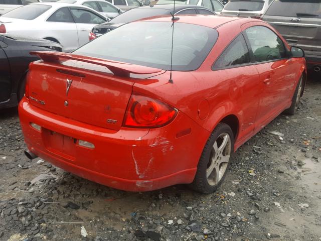 1G2AT18H197152180 - 2009 PONTIAC G5 GT RED photo 4