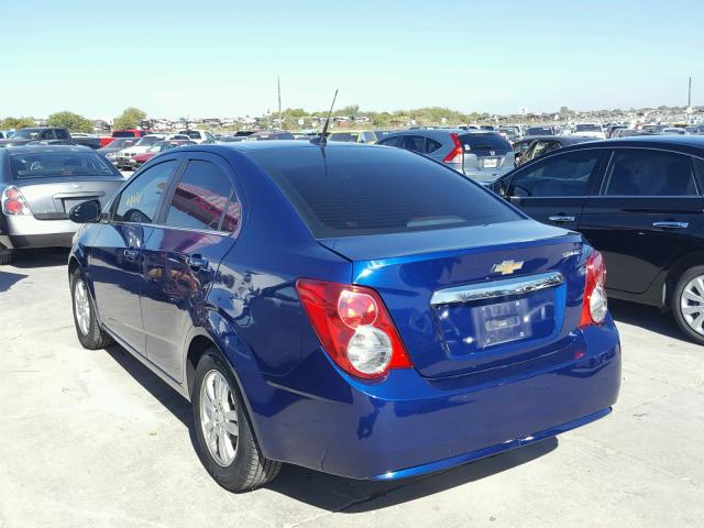 1G1JC5SH4D4193174 - 2013 CHEVROLET SONIC BLUE photo 3