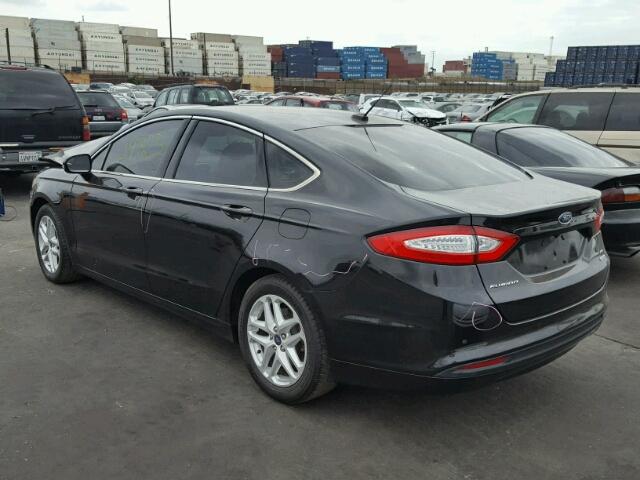 3FA6P0HD0FR288663 - 2015 FORD FUSION SE BLACK photo 3