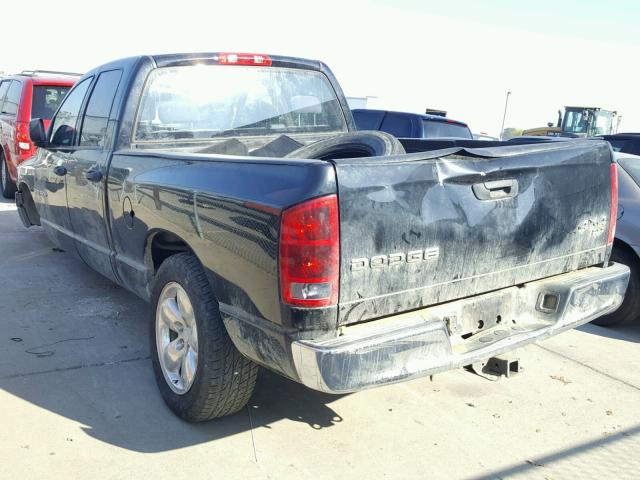 1D7HU18D54S752801 - 2004 DODGE RAM 1500 S BLACK photo 3