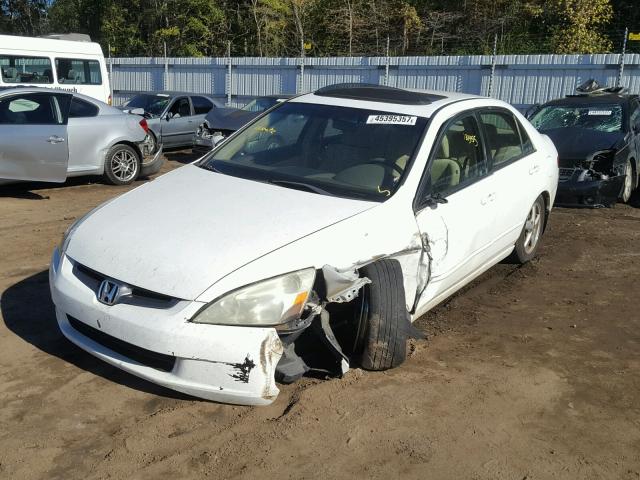 1HGCM56674A120468 - 2004 HONDA ACCORD WHITE photo 2