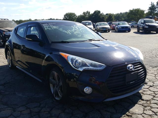 KMHTC6AE4DU106883 - 2013 HYUNDAI VELOSTER T BLACK photo 1