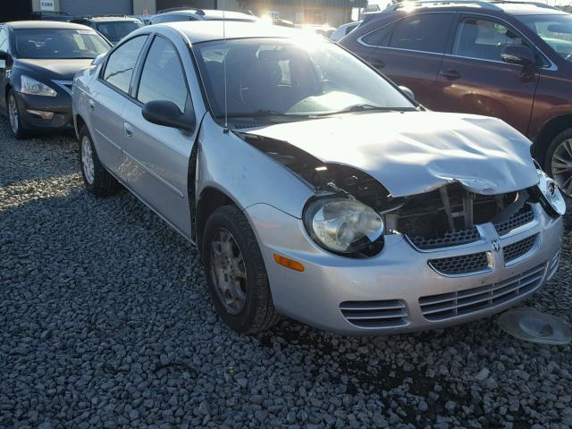 1B3ES56C15D199611 - 2005 DODGE NEON SXT SILVER photo 1