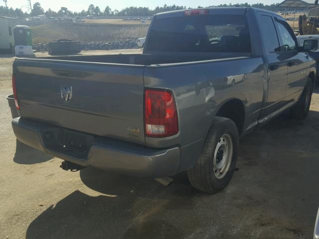 1D7RB1GPXAS223667 - 2010 DODGE RAM 1500 GRAY photo 4