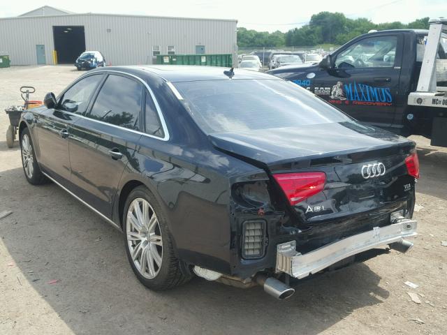 WAURMAFD8EN001433 - 2014 AUDI A8 L TDI 黑色 照片 3