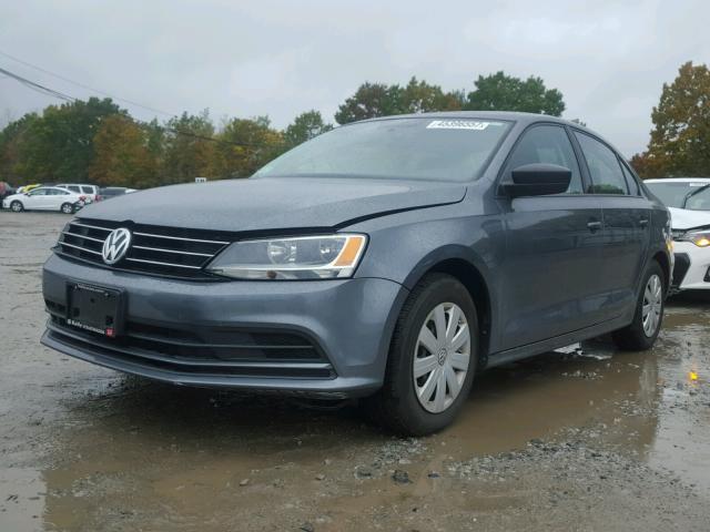 3VW267AJ6GM272189 - 2016 VOLKSWAGEN JETTA S GRAY photo 2