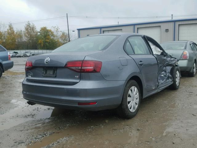 3VW267AJ6GM272189 - 2016 VOLKSWAGEN JETTA S GRAY photo 4