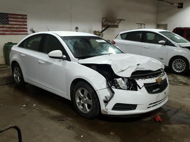 1G1PC5SB4E7406789 - 2014 CHEVROLET CRUZE LT WHITE photo 1