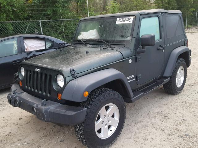 1J4AA2D10AL177173 - 2010 JEEP WRANGLER S GREEN photo 2