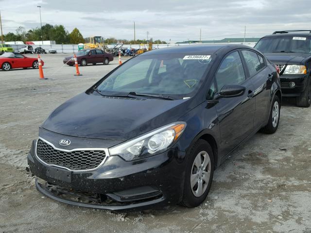 KNAFK4A66E5062430 - 2014 KIA FORTE BLACK photo 2