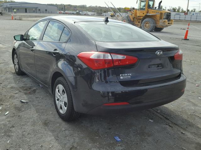 KNAFK4A66E5062430 - 2014 KIA FORTE BLACK photo 3