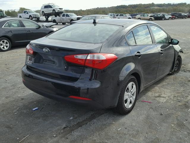 KNAFK4A66E5062430 - 2014 KIA FORTE BLACK photo 4