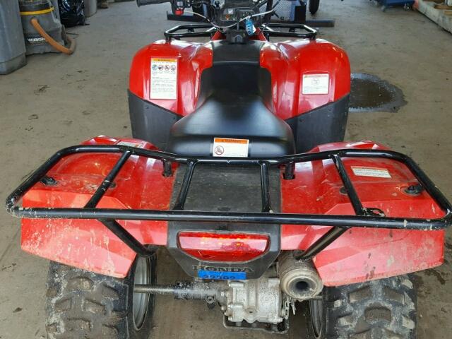 1HFTE2147B4200502 - 2011 HONDA TRX250 TE RED photo 6