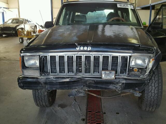 1JCMT783XHT105380 - 1987 JEEP CHEROKEE C BLACK photo 7