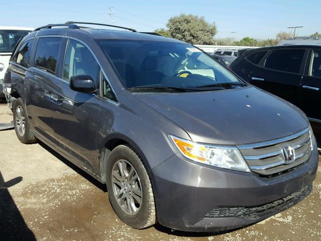 5FNRL5H69DB079888 - 2013 HONDA ODYSSEY EX BROWN photo 1