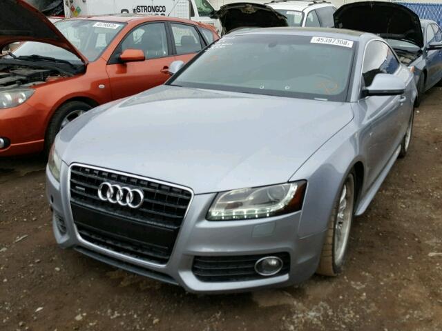 WAUDK68T98A024989 - 2008 AUDI A5 QUATTRO GRAY photo 2