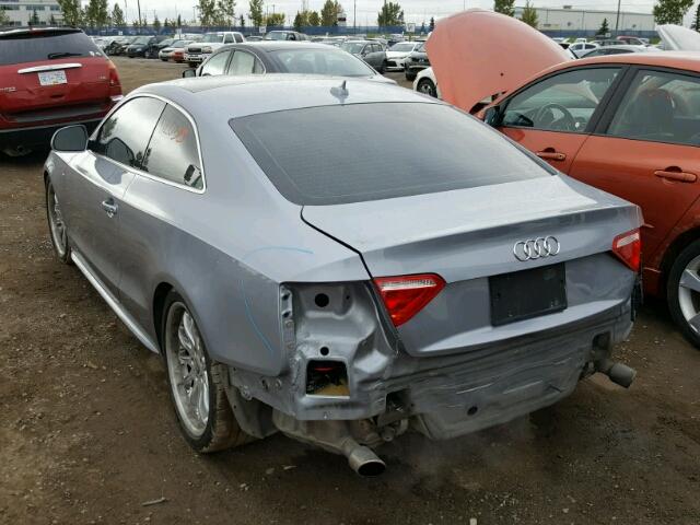 WAUDK68T98A024989 - 2008 AUDI A5 QUATTRO GRAY photo 3