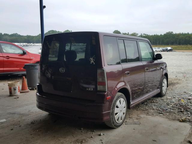 JTLKT324164044046 - 2006 TOYOTA SCION XB Granate foto 4