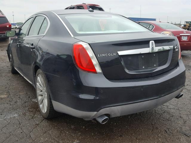 1LNHM94R99G613478 - 2009 LINCOLN MKS BLACK photo 3