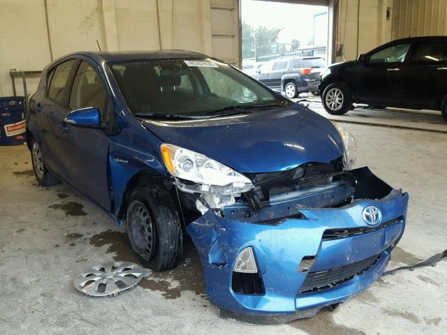 JTDKDTB35D1552941 - 2013 TOYOTA PRIUS C BLUE photo 1