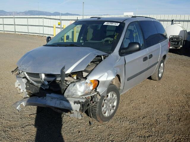 1D4GP24R77B177306 - 2007 DODGE GRAND CARA SILVER photo 2