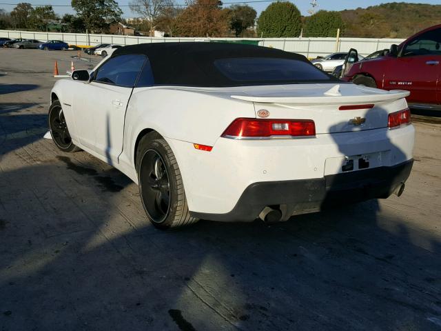 2G1FD3D32F9108518 - 2015 CHEVROLET CAMARO LT WHITE photo 3