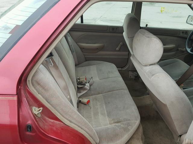 3FARP13J4RR151746 - 1994 FORD ESCORT RED photo 6