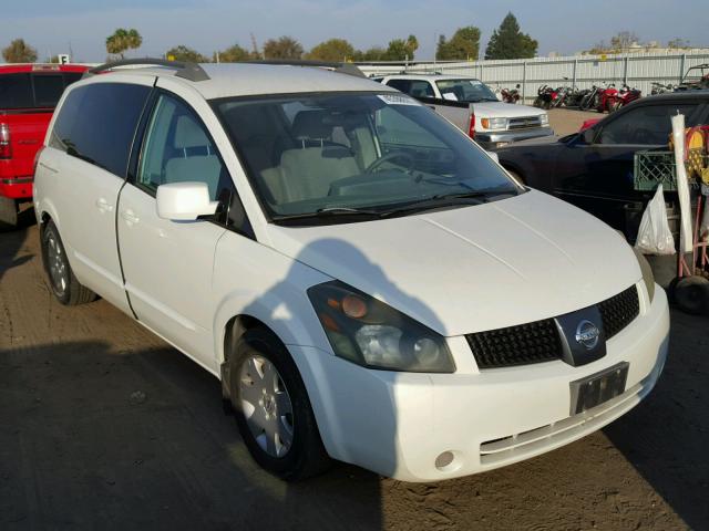 5N1BV28U66N113343 - 2006 NISSAN QUEST S WHITE photo 1