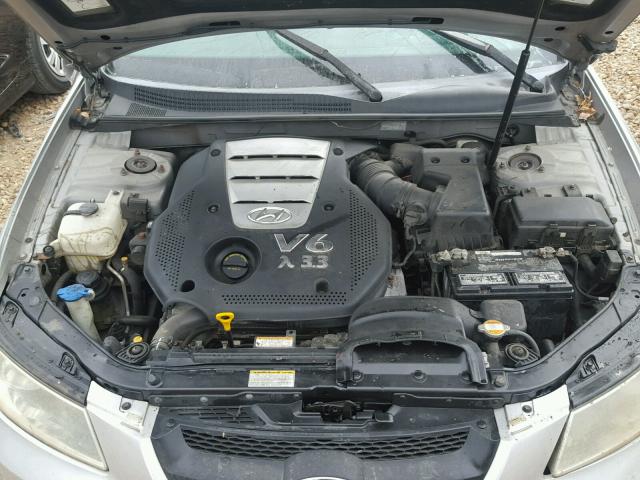 5NPEU46FX6H001276 - 2006 HYUNDAI SONATA GLS SILVER photo 7