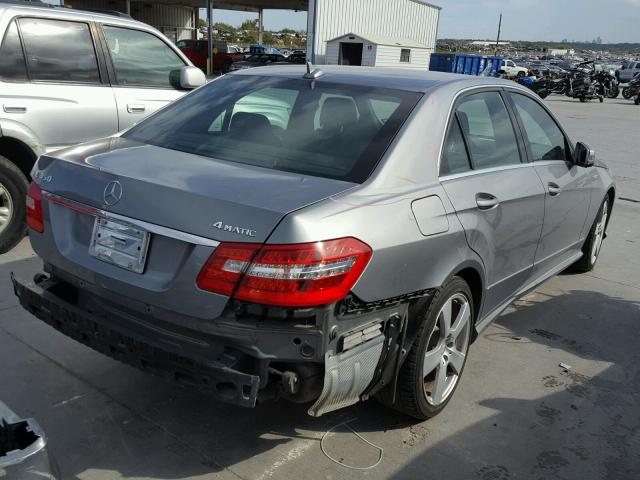 WDDHF8HB6BA289328 - 2011 MERCEDES-BENZ E 350 4MAT SILVER photo 4