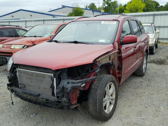 5XYZKDAG4BG072790 - 2011 HYUNDAI SANTA FE L RED photo 2