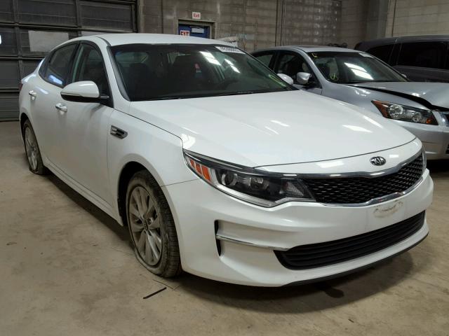 5XXGT4L30GG074045 - 2016 KIA OPTIMA WHITE photo 1