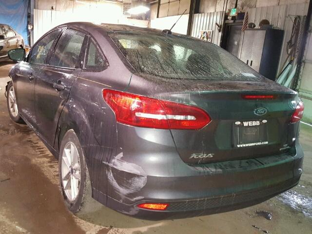 1FADP3F22FL322546 - 2015 FORD FOCUS SE GRAY photo 3